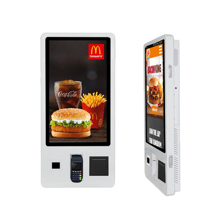 32" Self Service Ordering Kiosk Touch Screen Free Standing Payment Interactive