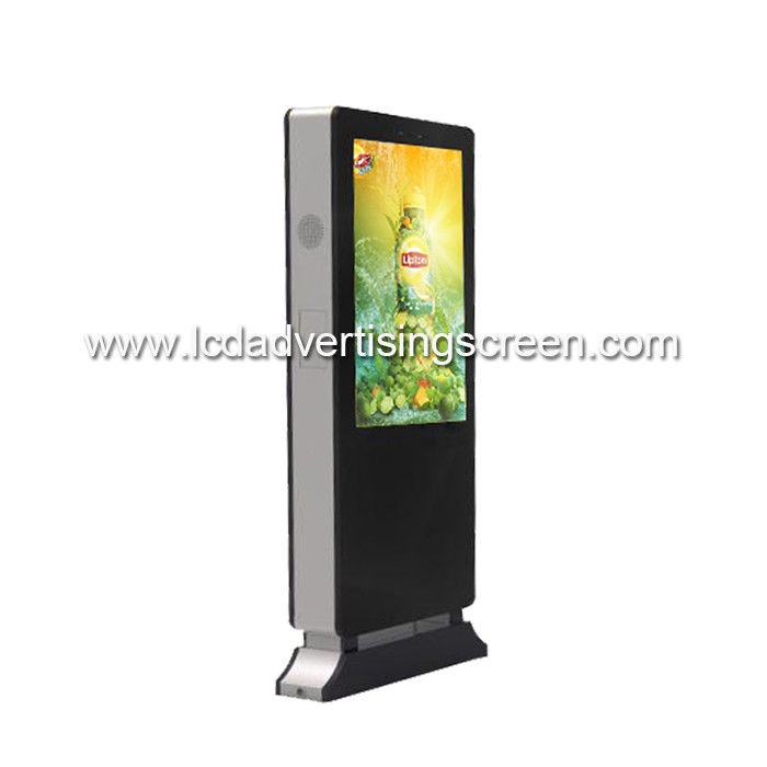 IP65 Outdoor Digital Signage Advertising Monitor Sunviewable , Outdoor Totem Kiosk