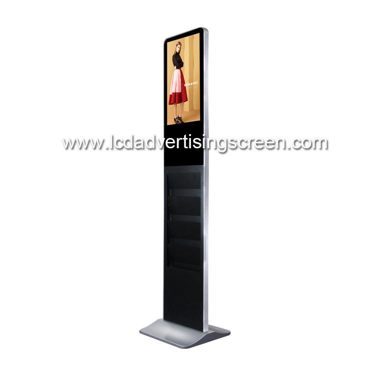 Android Wifi Lcd Advertising Screen Digital Book Holder 300 Cd/M2 Brightness