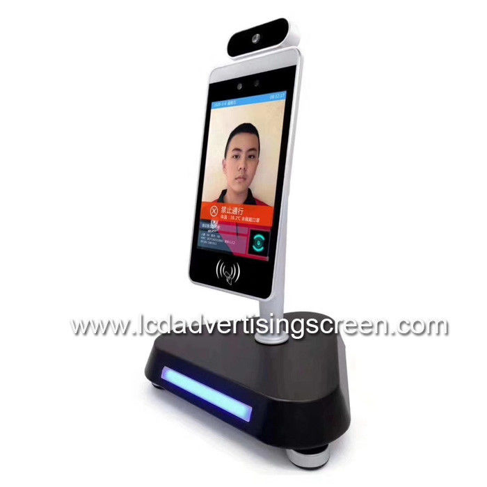 School IP65 infrared temperature sense face recognition Abnormal Temperature Alarm liquid wash hand sanitizer dispenser
