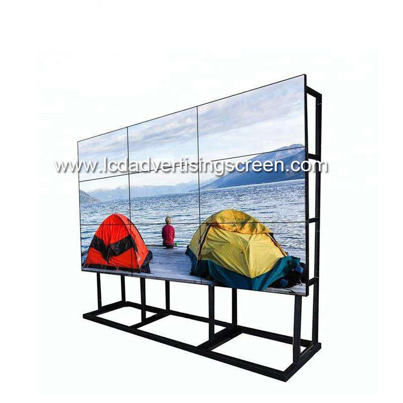 500cd Floor Standing Shelf Digital Signage Lcd Video Wall